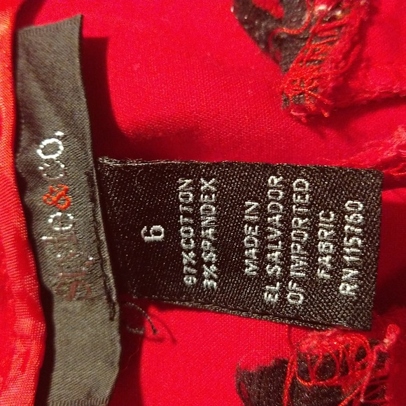 women's  style and Co cute red pants - Picture 6 of 8